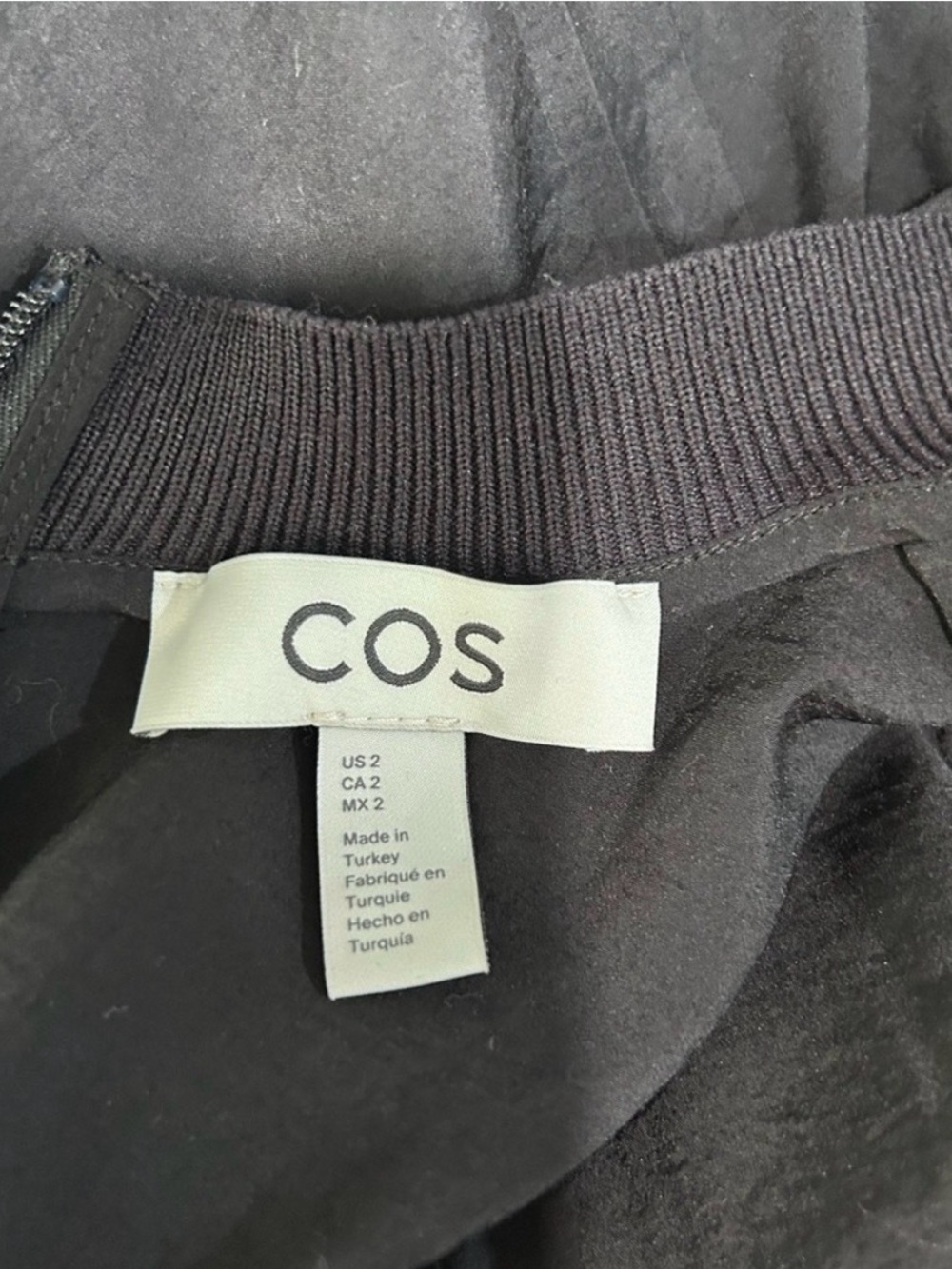 COS Black Crewneck Sweatshirt with Voluminous Raglan Sleeves - Picture 11 of 16